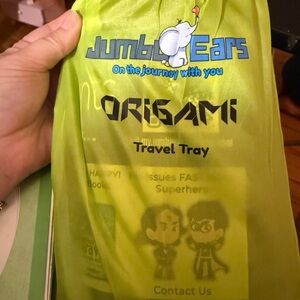 Origami Travel Tray in Green